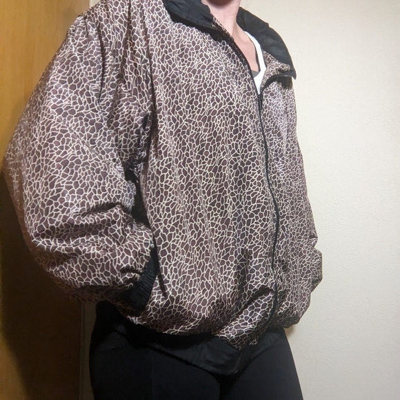 PTNY Vintage 90's/Y2K windbreaker giraffe print - Picture 4 of 14
